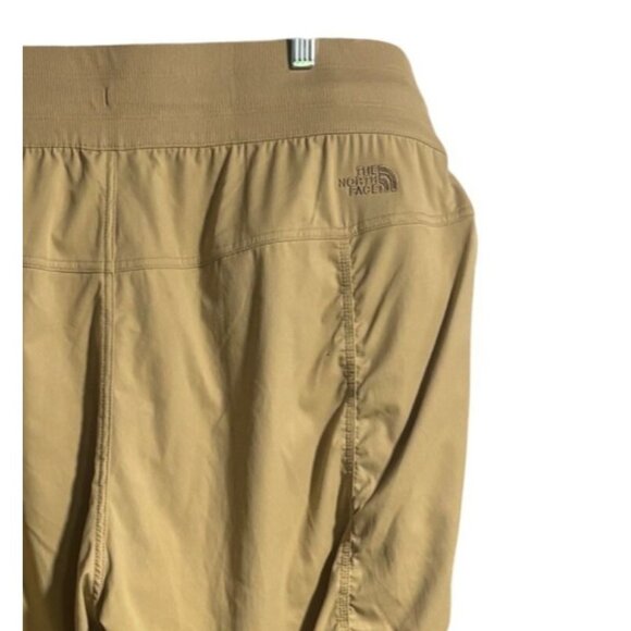 The North Face Womens Aphrdite Pants Size 2X Regular Khaki Stone Tapered Ruched - Picture 3 of 13